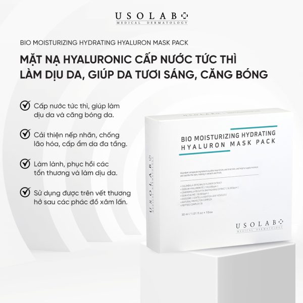 BIO MOISTURIZING HYDRATING HYALURON MASK PACK - ảnh 2