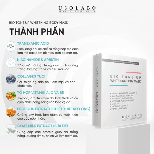 BIO TONE UP WHITENING BODY MASK - ảnh 3