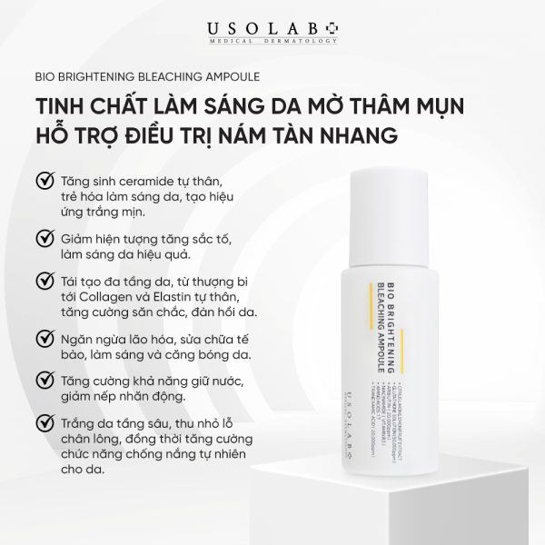 Tinh chất trắng da USOLAB Brightening Bleaching Ampoule 50ml - ảnh 2