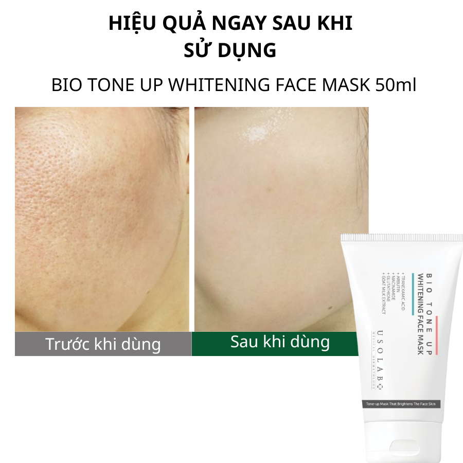 bio tone up whitening face mask 50ml