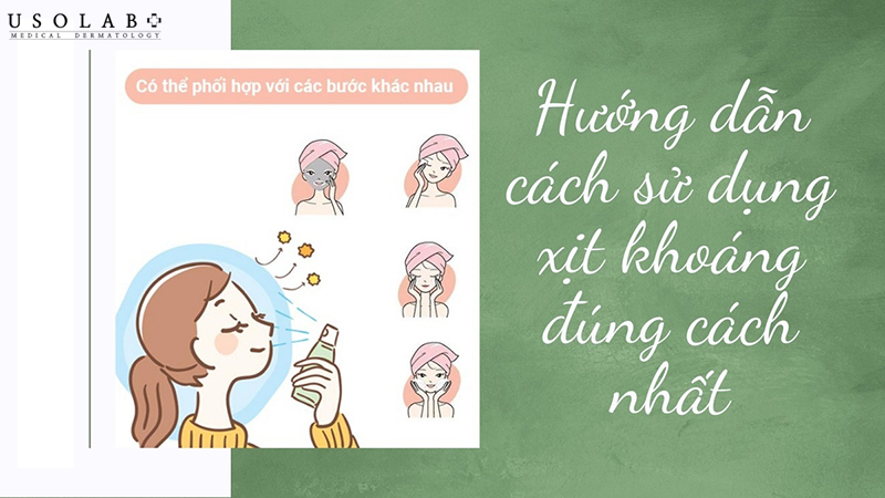 Cách sử dụng xịt khoáng