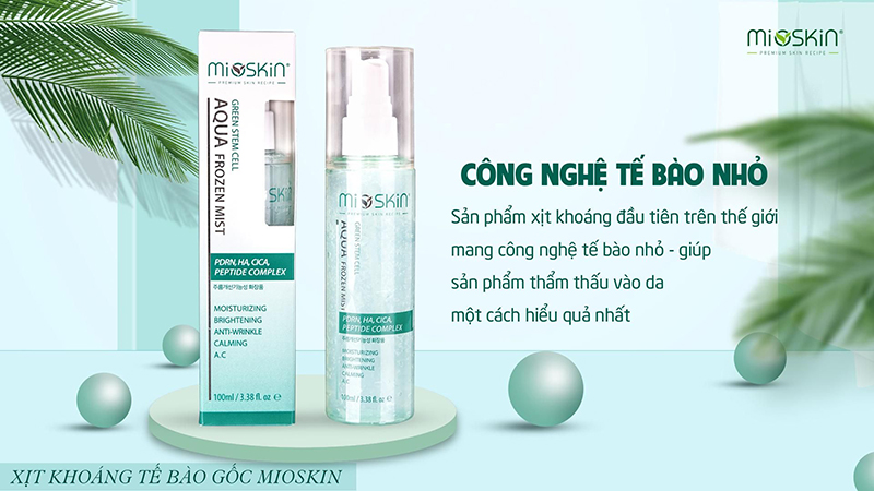 Xịt khoáng dưỡng tế bào gốc Mioskin