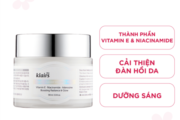 kem dưỡng chứa vitamin e