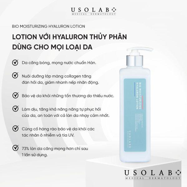 Usolab Bio Moisturizing Hyaluron Lotion 500ml - ảnh 2