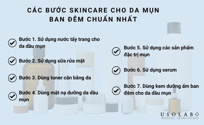 Quy trình skincare cho da dầu mụn ban đêm đúng chuẩn, hiệu quả - ảnh 6