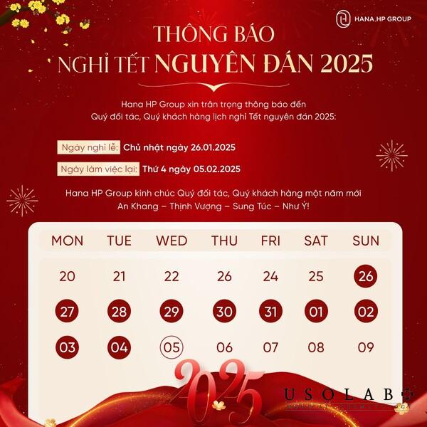 thông báo nghỉ tết 2025