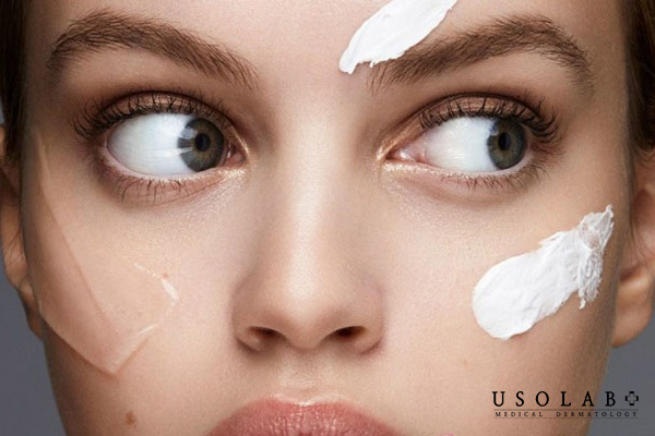 Thoa serum và kem dưỡng ẩm có thành phần không tương thích