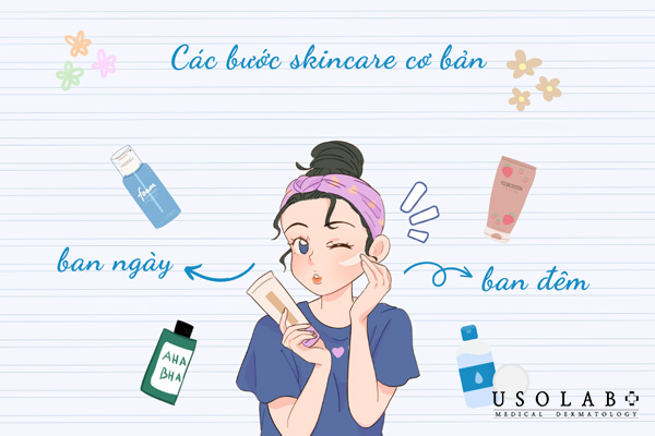 Routine chăm sóc da trắng mịn buổi sáng và buổi tối