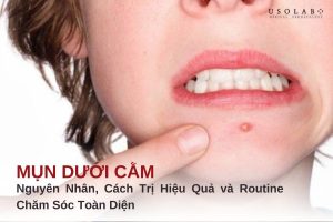 mụn dưới cằm