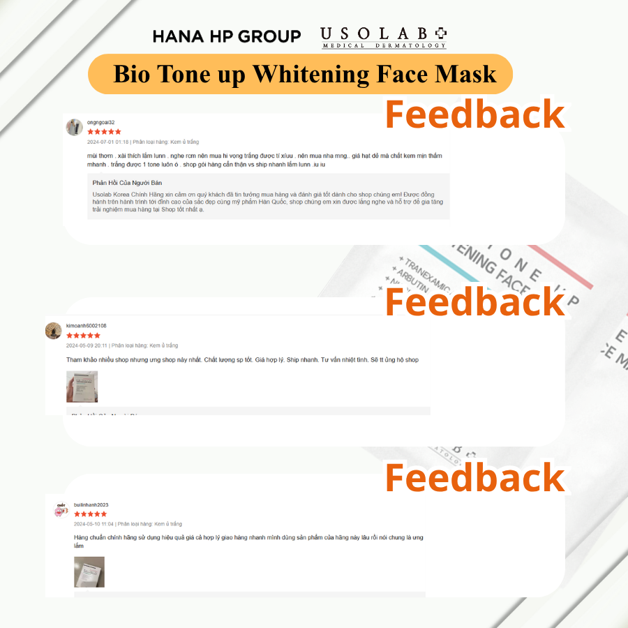 bio tone up whitening face mask 5ml