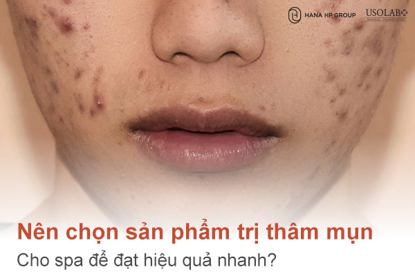 sản phẩm trị thâm mụn cho spa