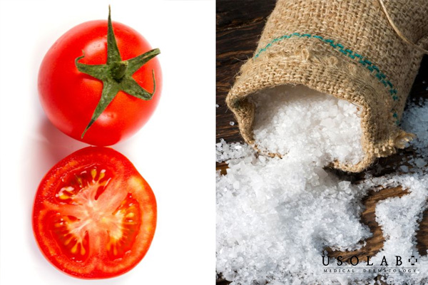 Hướng dẫn cách làm trắng da bằng cà chua và muối
