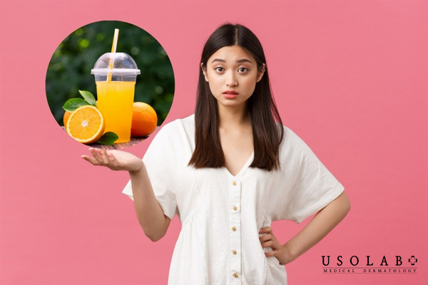 Bao lâu uống nước cam thì thấy da sáng hơn