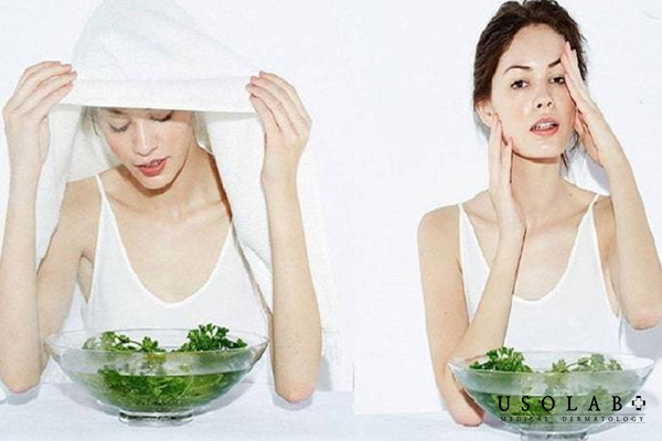 Cách xông mặt bằng lá tía tô đúng chuẩn