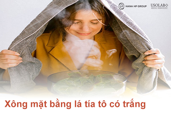 Xông mặt bằng lá tía tô có trắng không kinh nghiệm thực tế