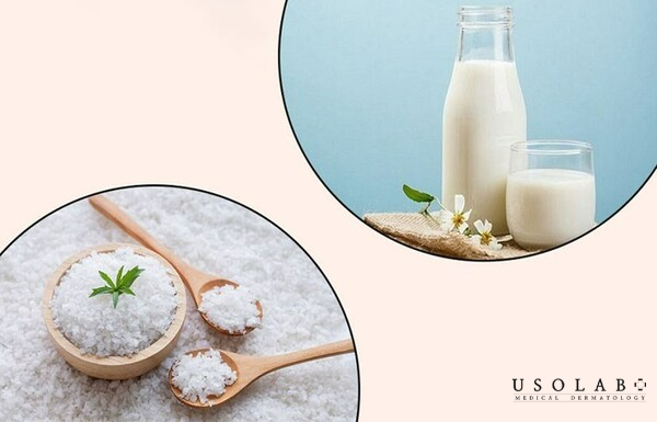 Sữa tươi và muối biển – vừa sáng da vừa làm mềm da Sữa tươi và muối biển – vừa sáng da vừa làm mềm da