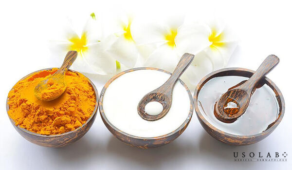 Bột nghệ và sữa tươi không đường – giúp da mịn và đều màu Bột nghệ và sữa tươi không đường – giúp da mịn và đều màu