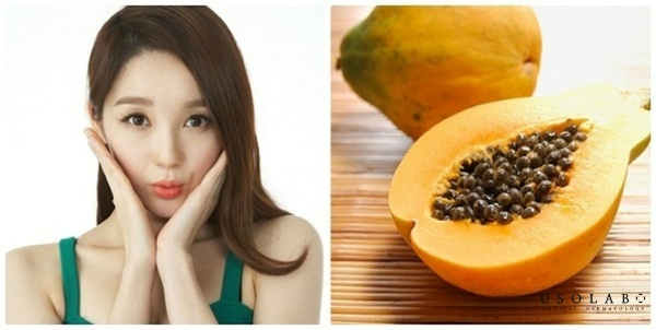 Đu đủ chín chứa nhiều hoạt chất có tác dụng làm trắng da