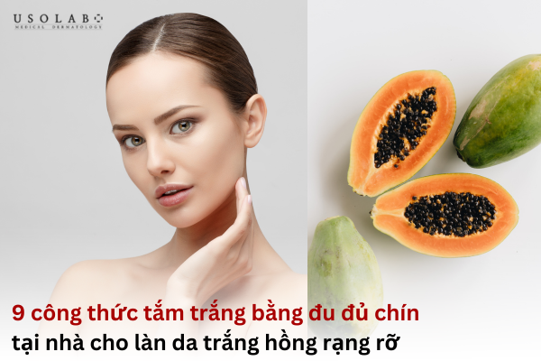 tắm trắng bằng đu đủ chín
