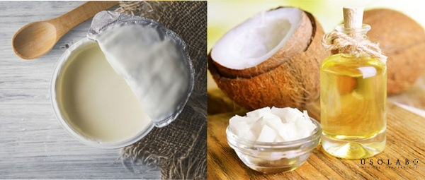 Nước dừa và sữa chua: cấp ẩm, làm mềm da khô. Nước dừa và sữa chua: cấp ẩm, làm mềm da khô.
