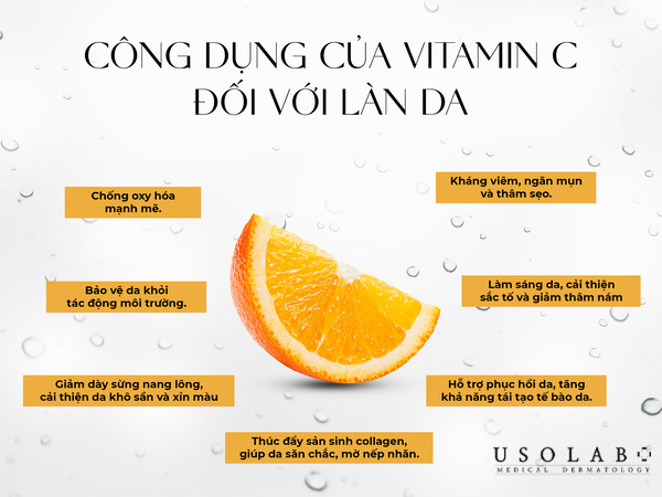 Lợi ích nổi bật của vitamin C trong kem dưỡng