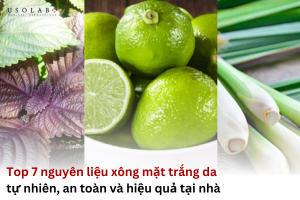 nguyên liệu xông mặt trắng da