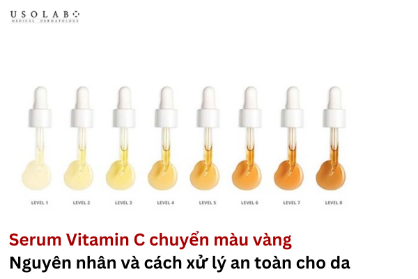 serum vitamin c chuyển màu vàng