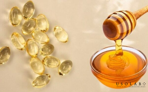 Vitamin E kết hợp với mật ong giúp dưỡng ẩm, mềm da