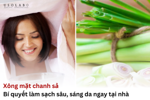 xông mặt chanh sả