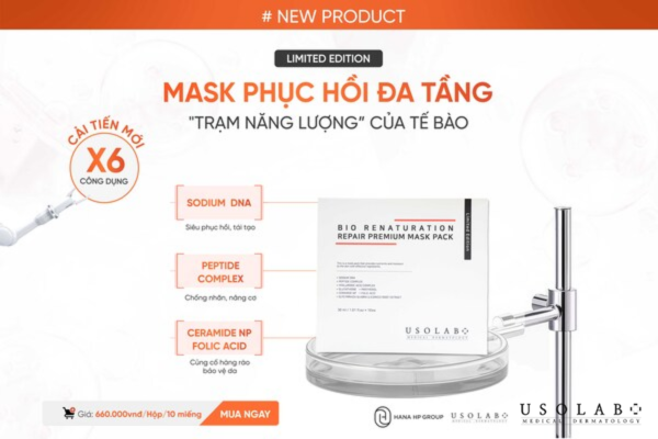 Mặt nạ tinh chất tế bào gốc được nâng cấp với bảng thành phần vàng Mặt nạ tinh chất tế bào gốc được nâng cấp với bảng thành phần vàng