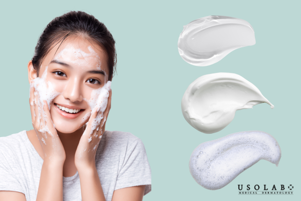 Các dạng sữa rửa mặt dưỡng ẩm cho da khô