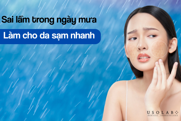 Không dùng kem chống nắng trong những ngày mưa cũng là nguyên dân làm cho da sạm hơn