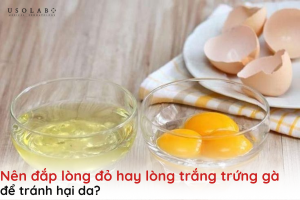 nên đắp lòng đỏ hay lòng trắng trứng gà