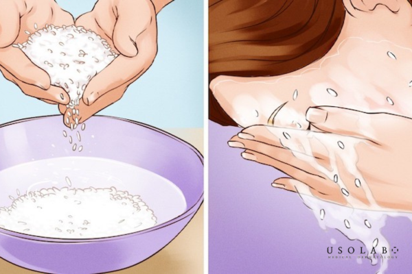 Rửa bằng nước vo gạo nhẹ nhàng, rửa lại bằng nước sạch