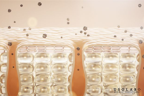 Serum tái tạo da hoạt động thông qua cơ chế thẩm thấu sâu vào các lớp cấu trúc da