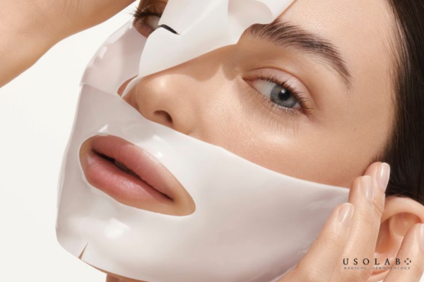 Hand holding a small object.