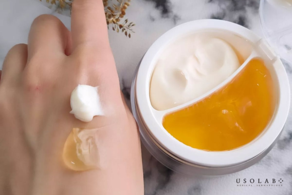 Nếu lo ngại vitamin E nguyên chất quá đặc, bạn có thể trộn vài giọt vitamin E