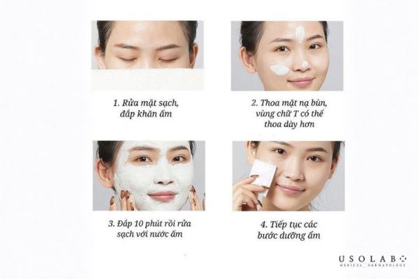 Không để mặt nạ khô hoàn toàn trên da Không để mặt nạ khô hoàn toàn trên da