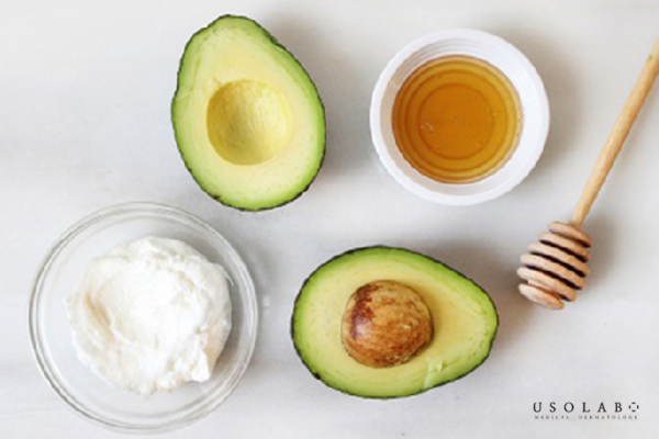 Mặt nạ bơ + sữa chua (dưỡng trắng cho da khô)