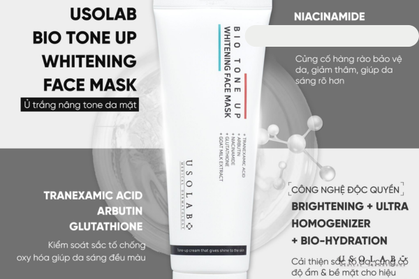 Kem ủ trắng mặt BIO TONE UP WHITENING FACE MASK 50ml Kem ủ trắng mặt BIO TONE UP WHITENING FACE MASK 50ml