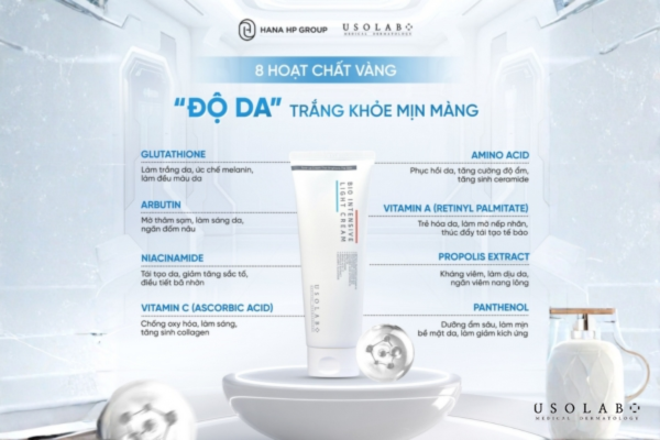 Thành phần nên có trong mỹ phẩm spa dưỡng trắng da