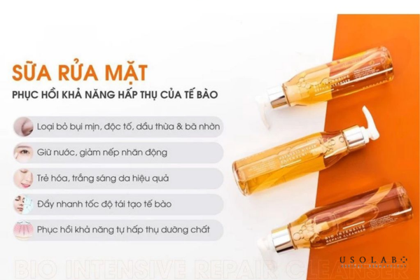 Sữa rửa mặt phục hồi tế bào gốc Usolab Bio Intensive Repair Cleanser