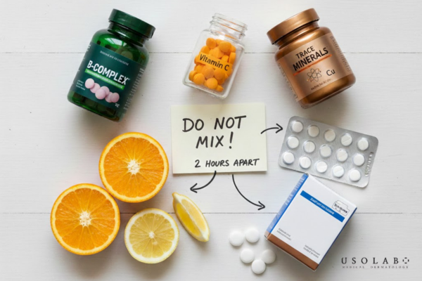 Vitamin C hoàn toàn có thể kết hợp với các hoạt chất khác