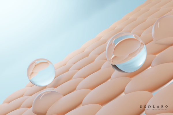 Uống nhiều nước duy trì độ ẩm và độ đàn hồi da