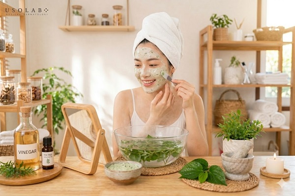 Lá lốt có tác dụng kháng khuẩn, giảm viêm mụn nhẹn, làm dịu da kích ứng