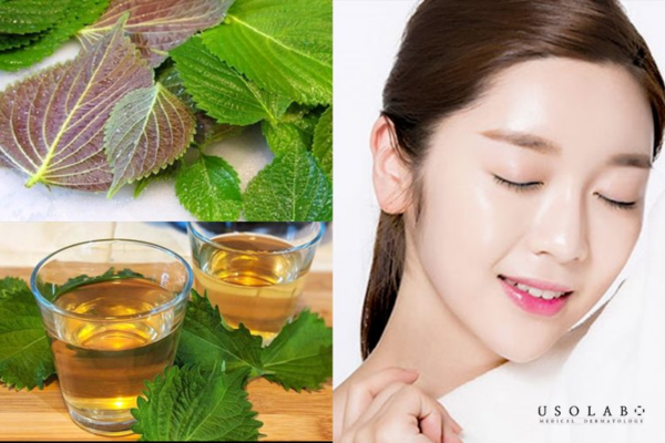 Nên ưu tiên đắp mặt nạ hoặc xông mặt bằng lá tía tô