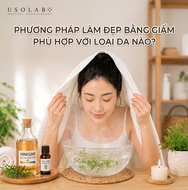 Phương pháp làm đẹp bằng giấm phù hợp với loại da nào