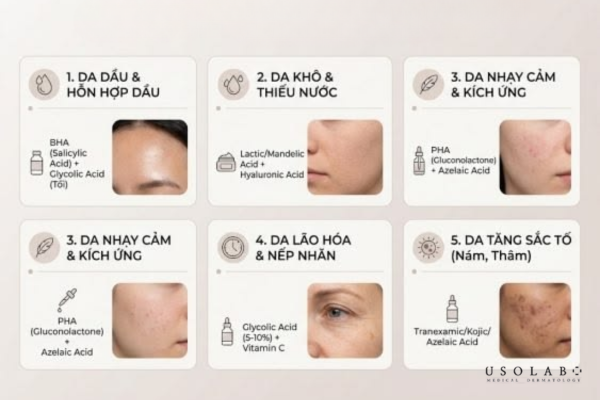 Mặt nạ dưỡng da phù hợp với từng loại da