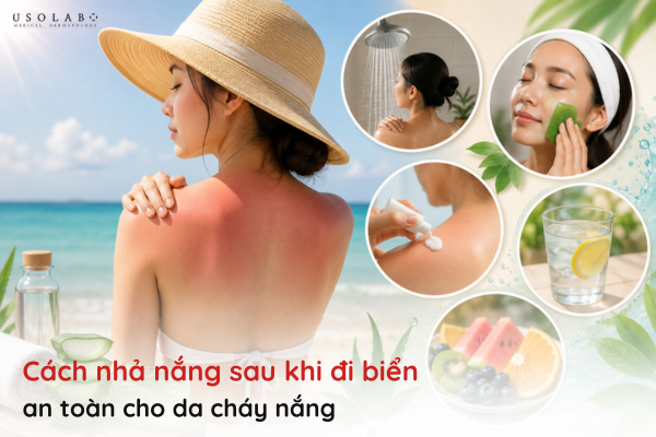 cách nhả nắng sau khi đi biển