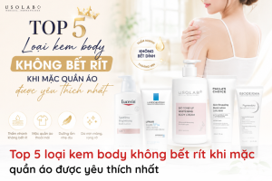 kem body không bết rít khi mặc quần áo